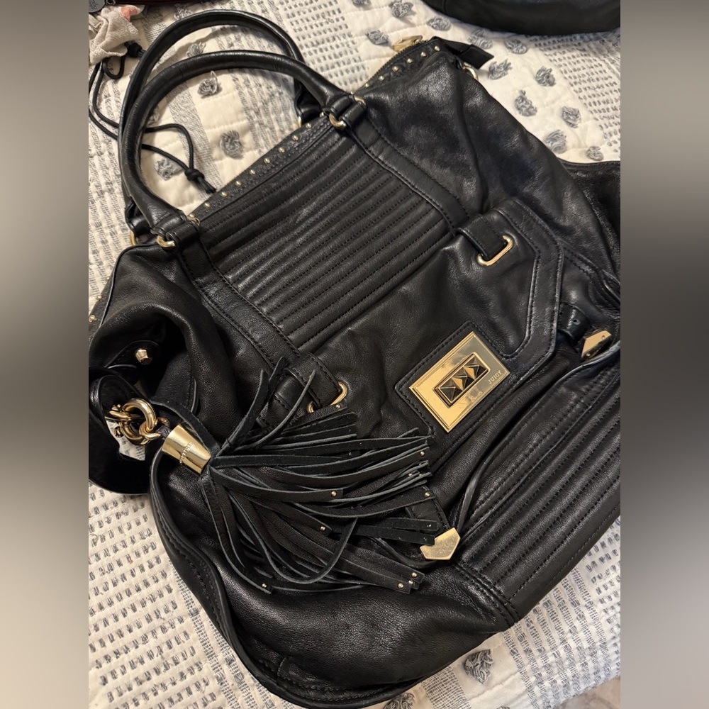 Vintage y2k lambskin Juicy Couture Large Rockstar